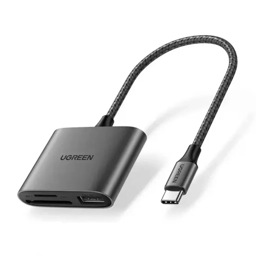 CM387 | UGREEN | USB-C to SD/TF + USB 2.0 Memory Card Reader | 80798