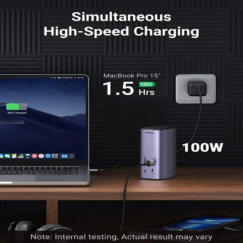 محطة إرساء UGreen USB C ثلاثية العرض (12 في 1)