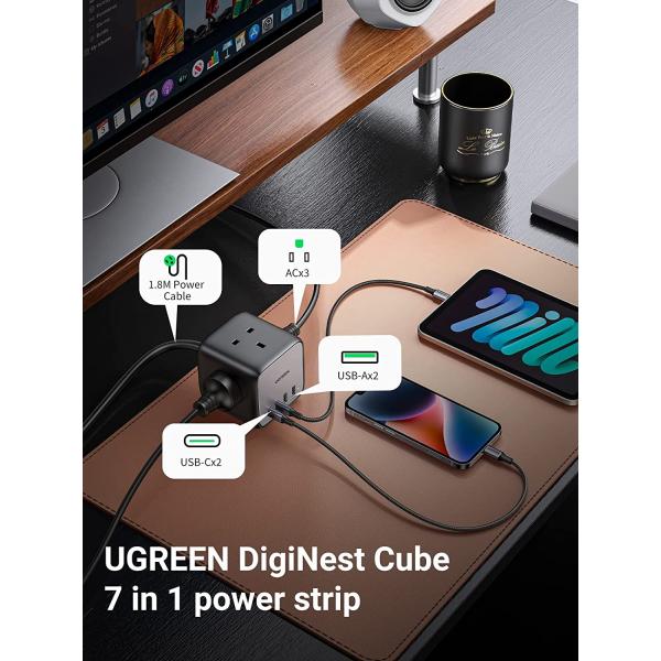 UGreen 65W Power Strip DigiNest Cube GaN Extension