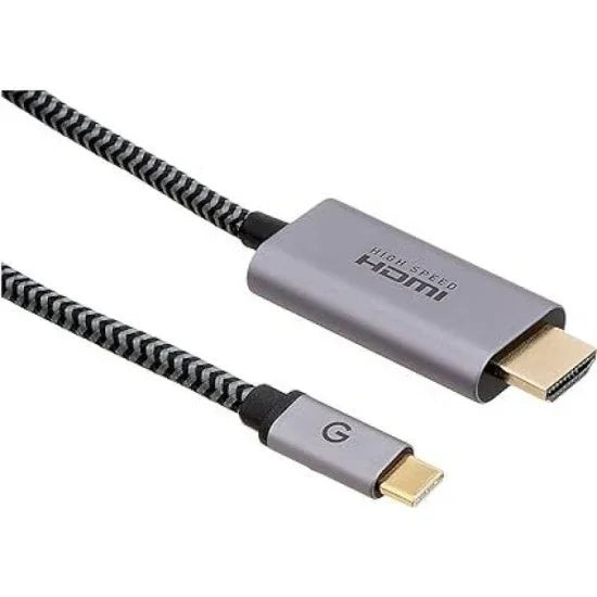 ENERGEA FIBRATOUGH USB-C TO HDMI CABLE 2M - BLACK