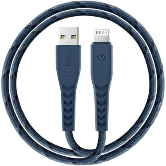 CBL-NF-BLU150 | ENERGEA Nyloflex | Cable Charge And Sync Tough Lightning C89 Mfi | 1.5M | Blue - GulfStore.com