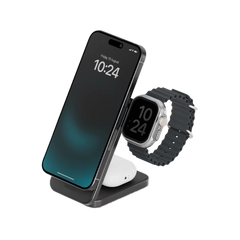 MAG-TRIO-GUN | ENERGEA Magtrio | 3-In-1 Foldable Magnetic Fast Wireless Charger | Gunmetal Eol - GulfStore.com