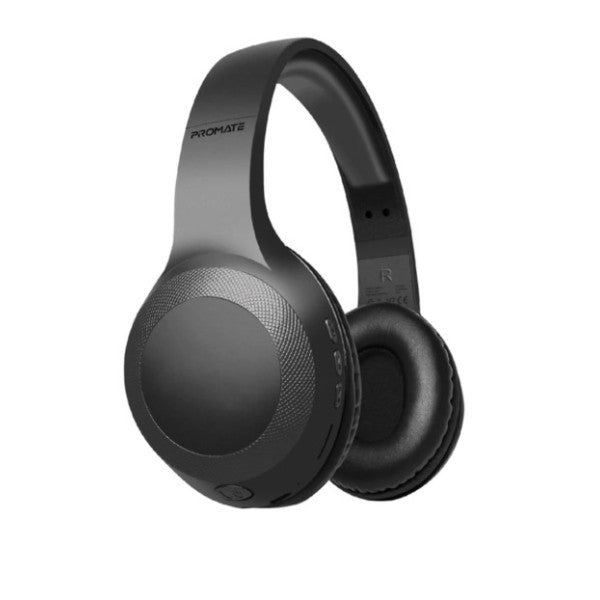 Promate LaBoca High Fidelity Over-Ear Wireless Headphone, Black