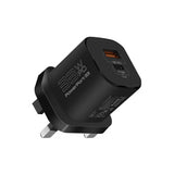 Promate PowerPort-33 33W GaNFast™ USB Charger – Black