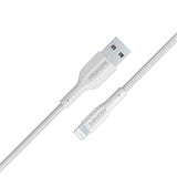 PROMATE - xCord-Ai 1M High Tensile Strength Data & Charge Cable for Apple Devices - White