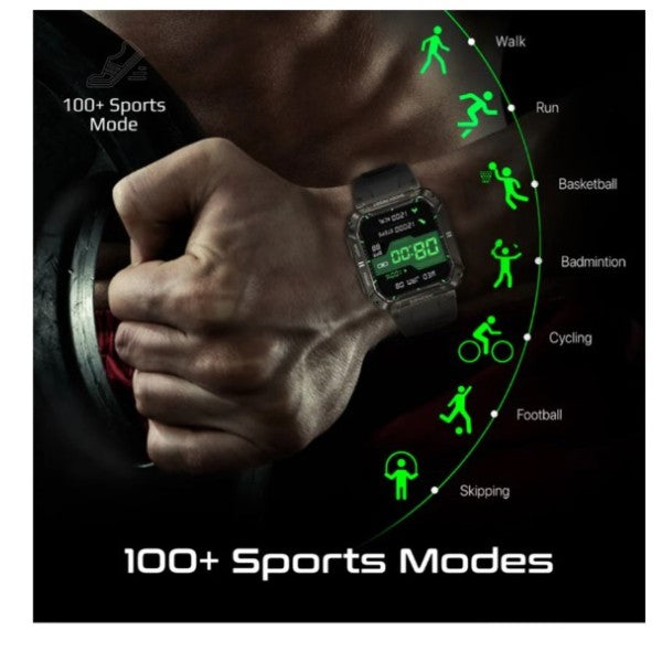 Promate ActivLife™ Smartwatch with Wireless BT Calling, Black - XWATCH-S19