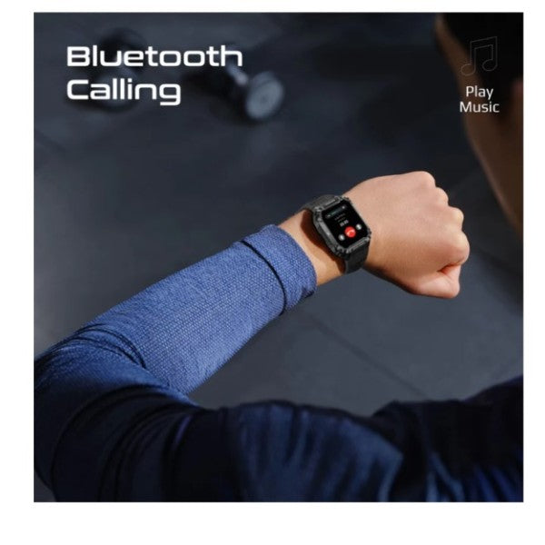 Promate ActivLife™ Smartwatch with Wireless BT Calling, Black - XWATCH-S19