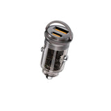 Promate 65W RapidCharge™ Transparent Mini Car Charger with Power Delivery & QC 3.0 - TransDrive-65W