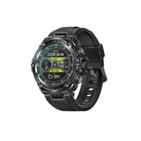 promate-1.53" Round Screen Fitness Tracker Smartwatch with BT Calling - Black - GulfStore.com
