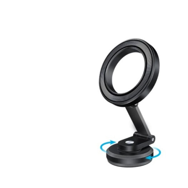 Promate MagGrip™ 360° Cradleless Foldable Magnetic Ring Smartphone Holder, Black - MAGHOOP-HG