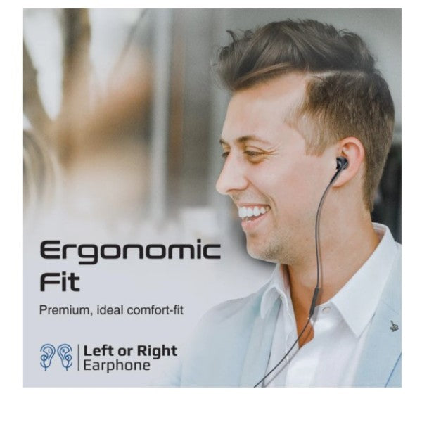 Dynamic In-Ear Wired Mono Earphone with USB-C Connector - Black