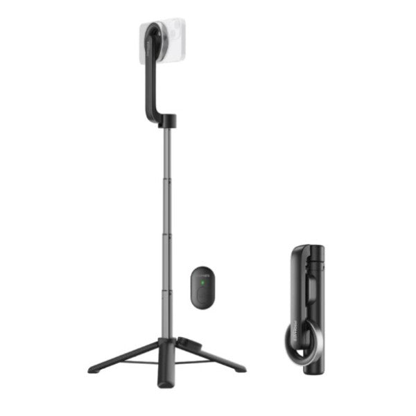 عصا سيلفي قابلة للطي من بروميت متوافقة مع ماج سيف مع جهاز تحكم عن بعد بتقنية البلوتوث - ماجستيك