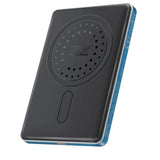 باور بانك بروميت 5000 مللي أمبير، مصنوع من الألومنيوم فائق النحافة، متوافق مع تقنية ماج سيف للشحن اللاسلكي، BLADE-5 - أزرق