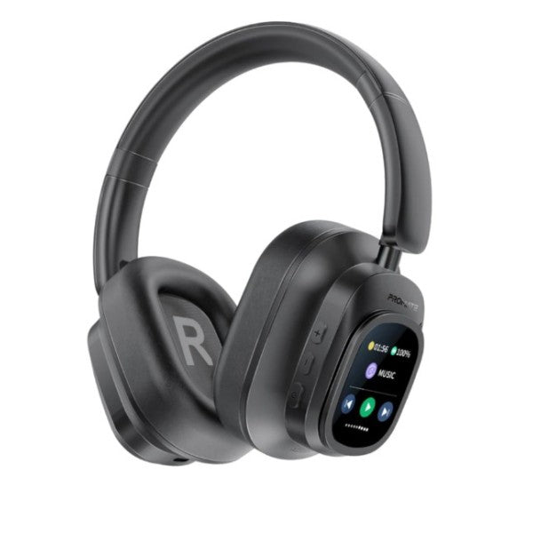 High-Definition Hybrid ANC Headphones with Detachable Magnetic LCD Touch Screen Controller