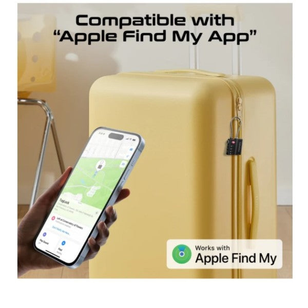 Promate TSA Luggage Lock with Smart Precision Tracking Tag - TagLock