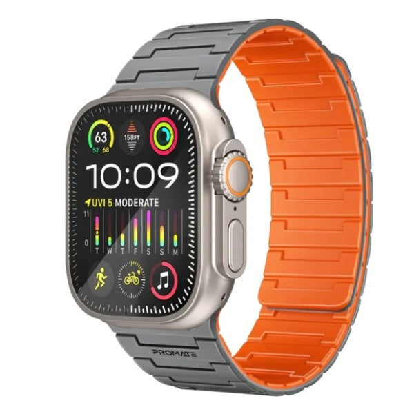 PROMATE MagBand-MS Premium Magnetic Silicone Watch Band - 42/44/45/49mm / Grey