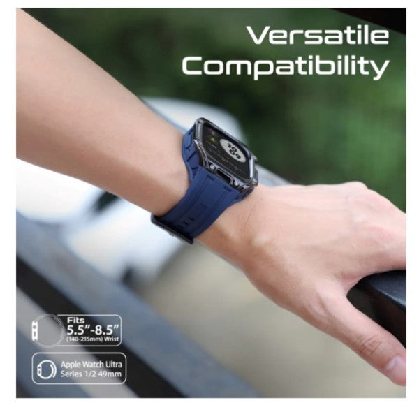 PROMATE Durable Protection Watch Case with TPU Watch Band - 49mm / Blue - GulfStore.com