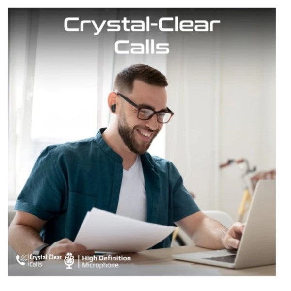 Promate High-Definition Lush-Pro TWS Earbuds with Intellitouch, Black