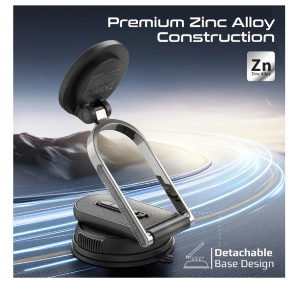 Promate Versatile Ultra-Thin Cradleless 15W MagSafe Compatible Car Charging Mount - MagNeo-15W