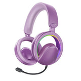 High-Fidelity Open Ear Wireless Over-Ear Headphones with Detachable Mic - Purple