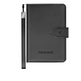 PROMATE | PassMate Anti-Loss Slim Leather Passport Holder with RFID Protection & Smart Tracking • RFID Protected | Black
