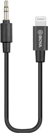 Boya BY-K1 3.5mm TRS (Male) to Lightning (Male) Audio Adapter
