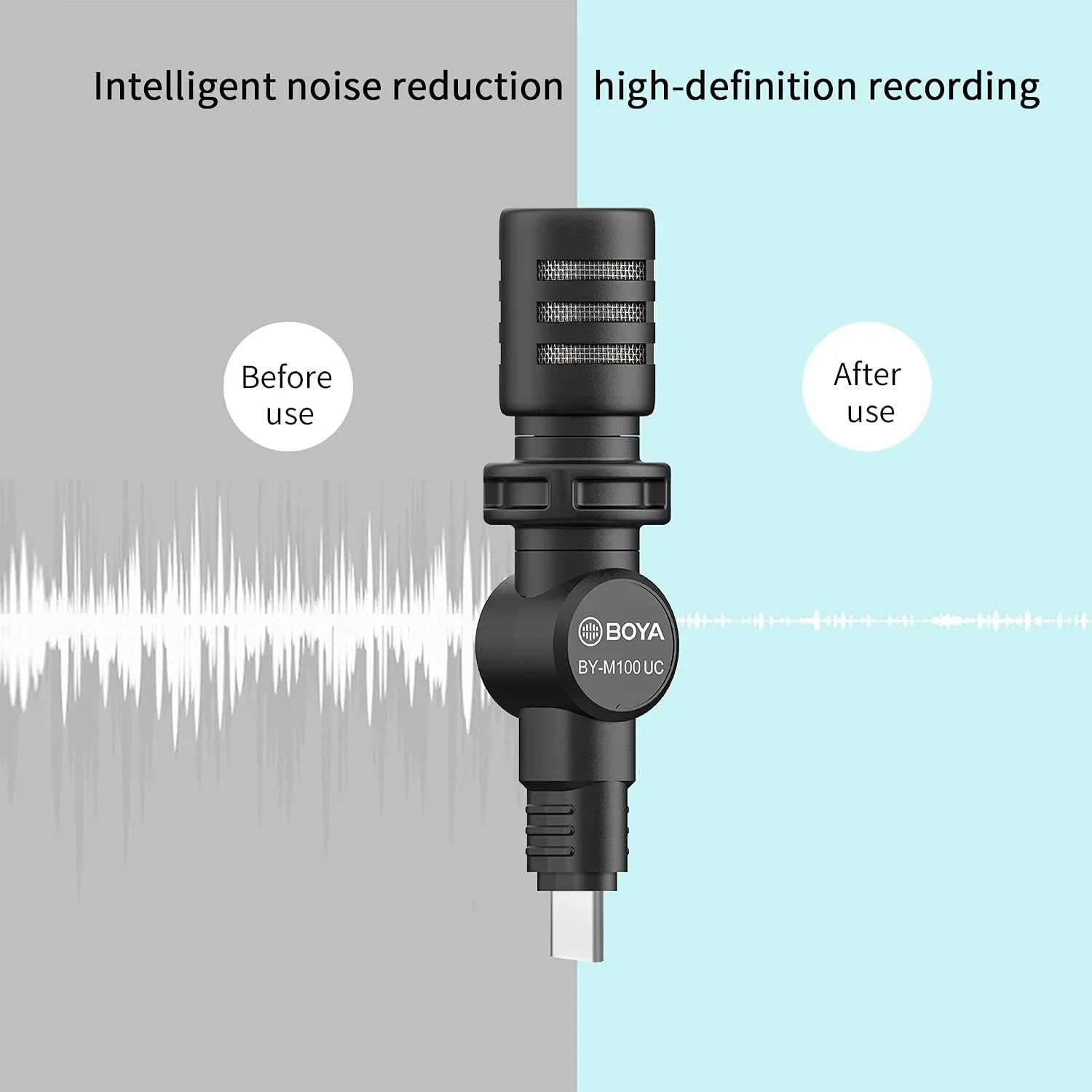Boya By-M100Uc Type-C Miniature Condenser Microphone