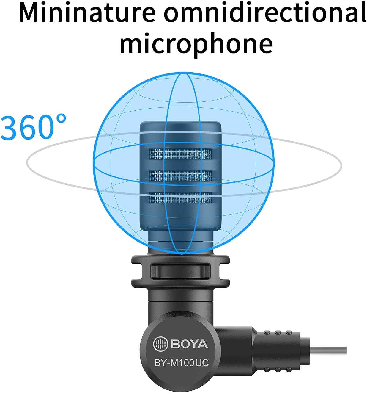 Boya By-M100Uc Type-C Miniature Condenser Microphone