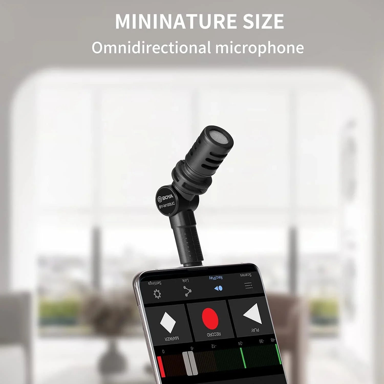 Boya By-M100Uc Type-C Miniature Condenser Microphone