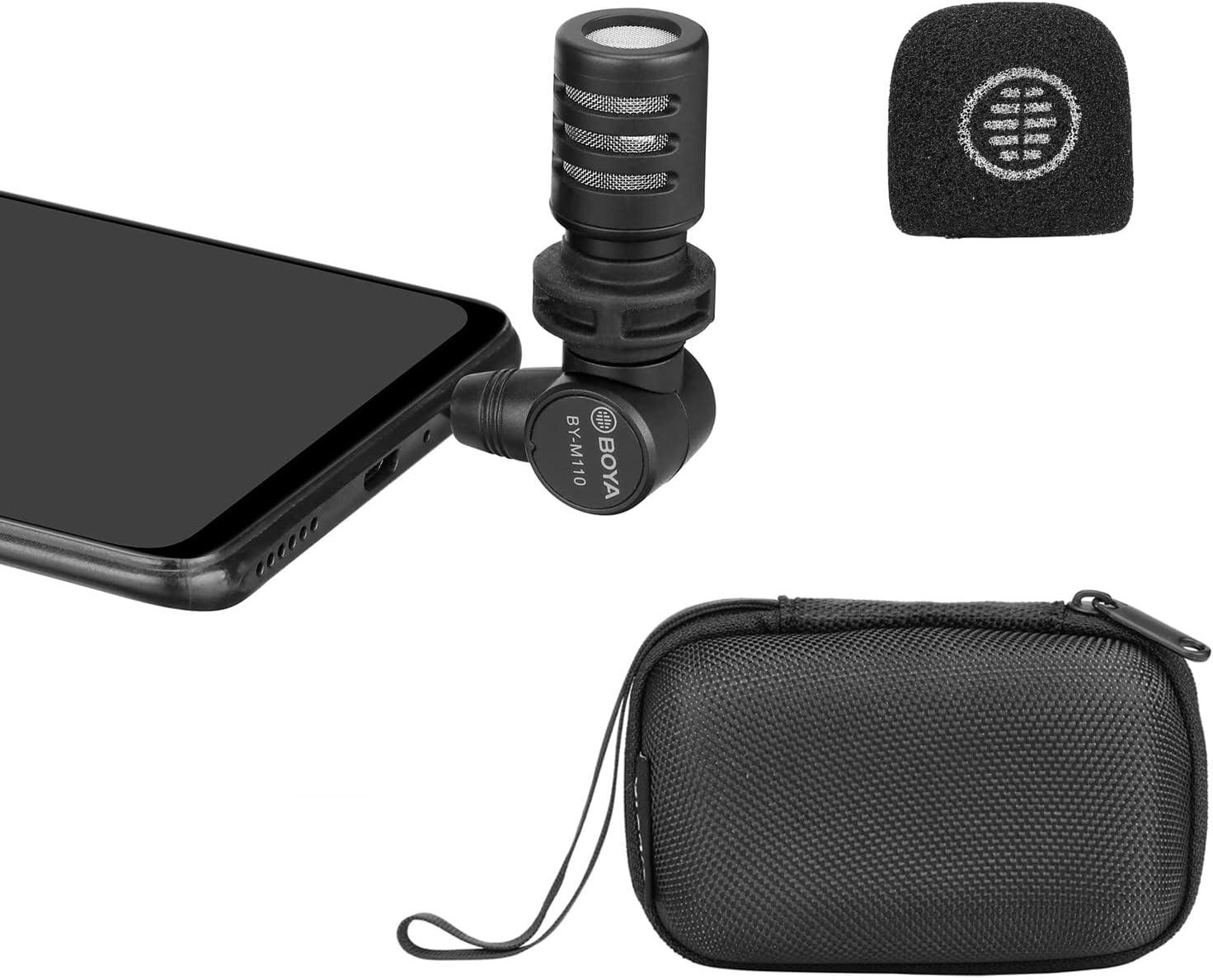 Boya BY-M110 , Miniature Condenser Microphone with Plug & Play 3.5mm TRRS