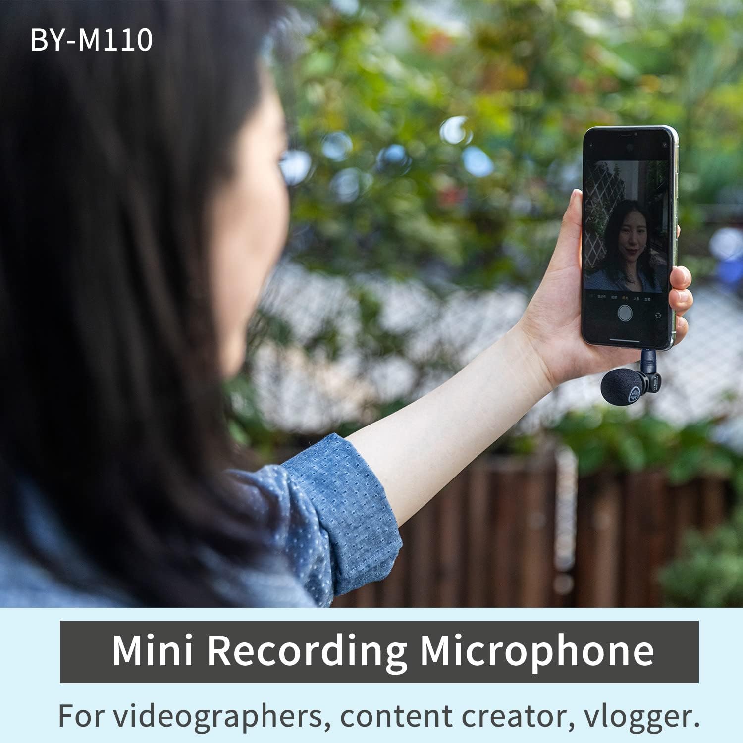 Boya BY-M110 , Miniature Condenser Microphone with Plug & Play 3.5mm TRRS