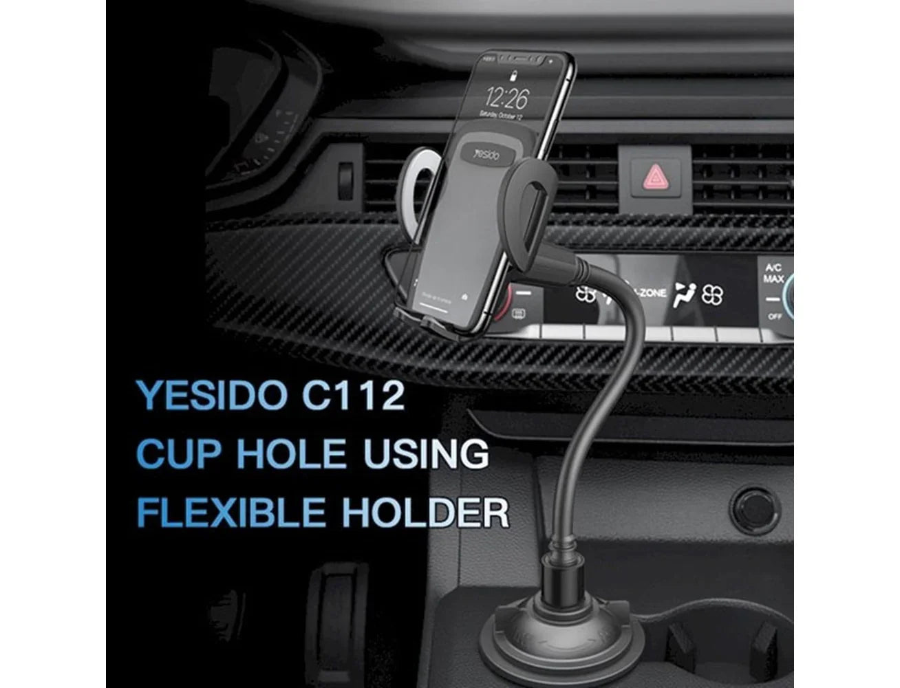 Choetech Yesido C112 Car Cup Holder For All Smart Phones
