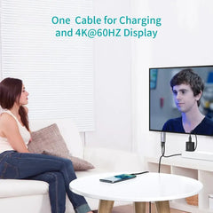 Choetech USB-C to HDMI Cable with PD Charging XCH-M180GY - GulfStore.com
