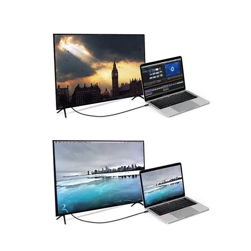 كابل Choetech USB-C إلى DP (محول منفذ العرض) PVC بطول 1.8 متر XCP-1801BK