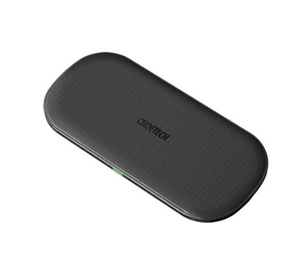 شاحن لاسلكي مزدوج سريع من Choetech T535-S بخمسة ملفات - أسود