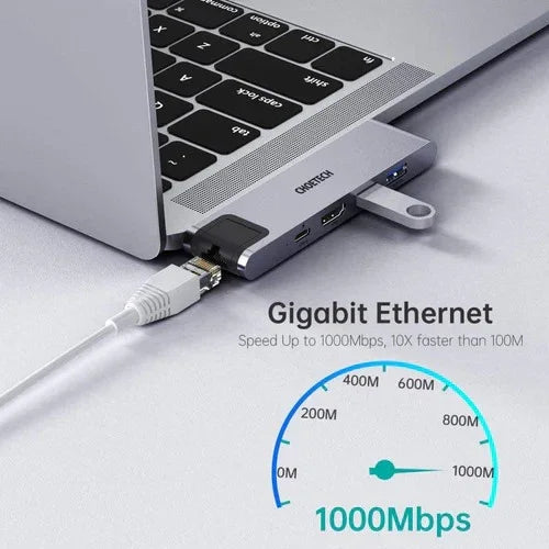 محول متعدد المنافذ USB-C 7 في 1 من CHOETECH HUB-M24