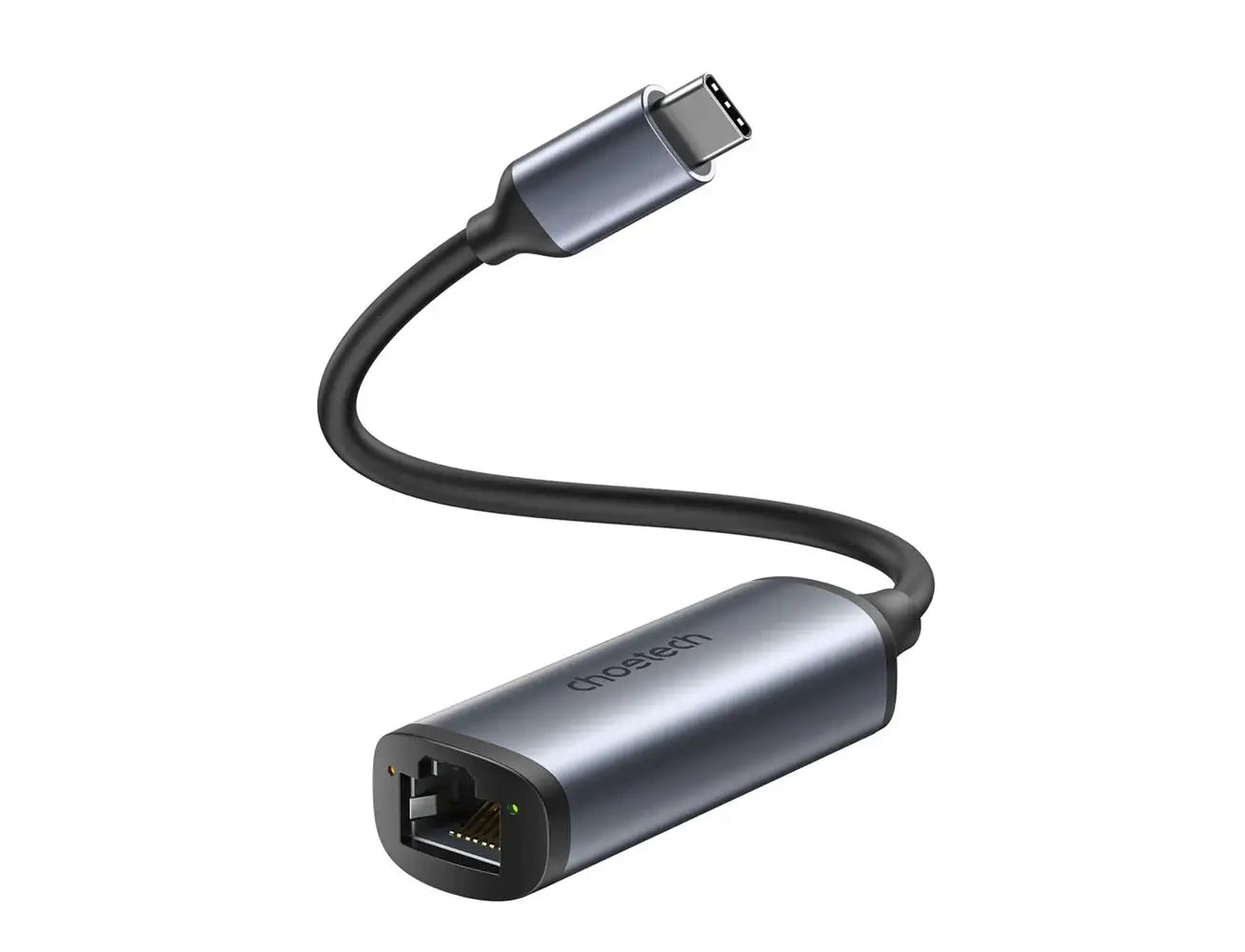 Choetech USB C To Gigabit Ethernet Adapter 2.5G Type C To RJ45 LAN Network Adapter Connector HUB-R02 - GulfStore.com