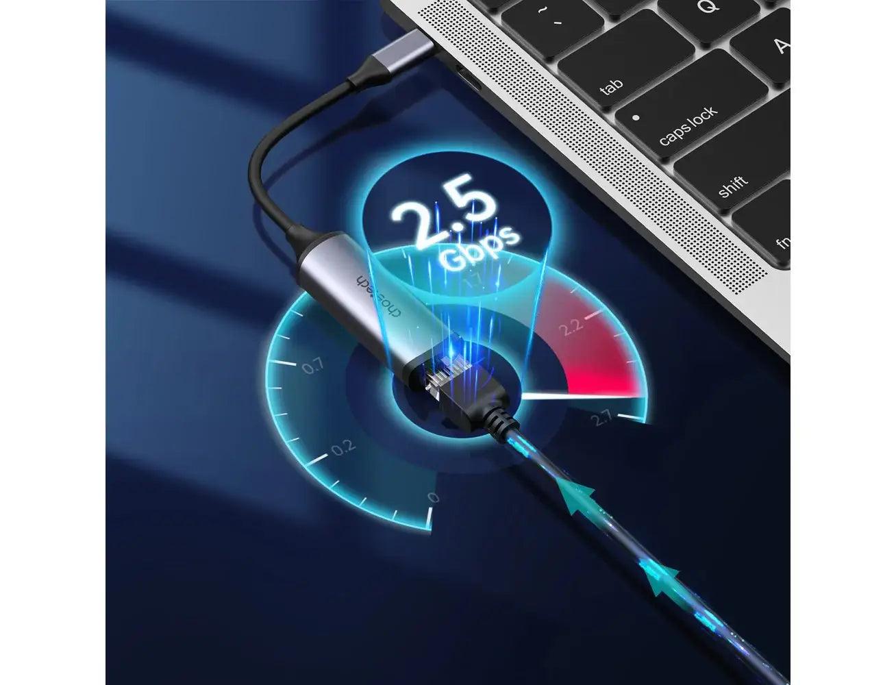 Choetech USB C To Gigabit Ethernet Adapter 2.5G Type C To RJ45 LAN Network Adapter Connector HUB-R02 - GulfStore.com