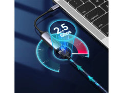 Choetech USB C To Gigabit Ethernet Adapter 2.5G Type C To RJ45 LAN Network Adapter Connector HUB-R02 - GulfStore.com