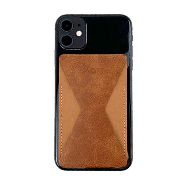 MOFT X Adhesive Phone Stand MS007S-1-BNBN - Leather Brown