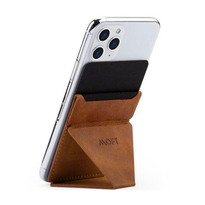 MOFT X Adhesive Phone Stand MS007S-1-BNBN - Leather Brown