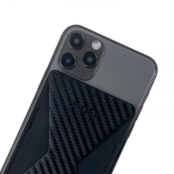 MOFT Phone Stand With Card Holder MS007S-4-CARBONPU - Carbon Fiber