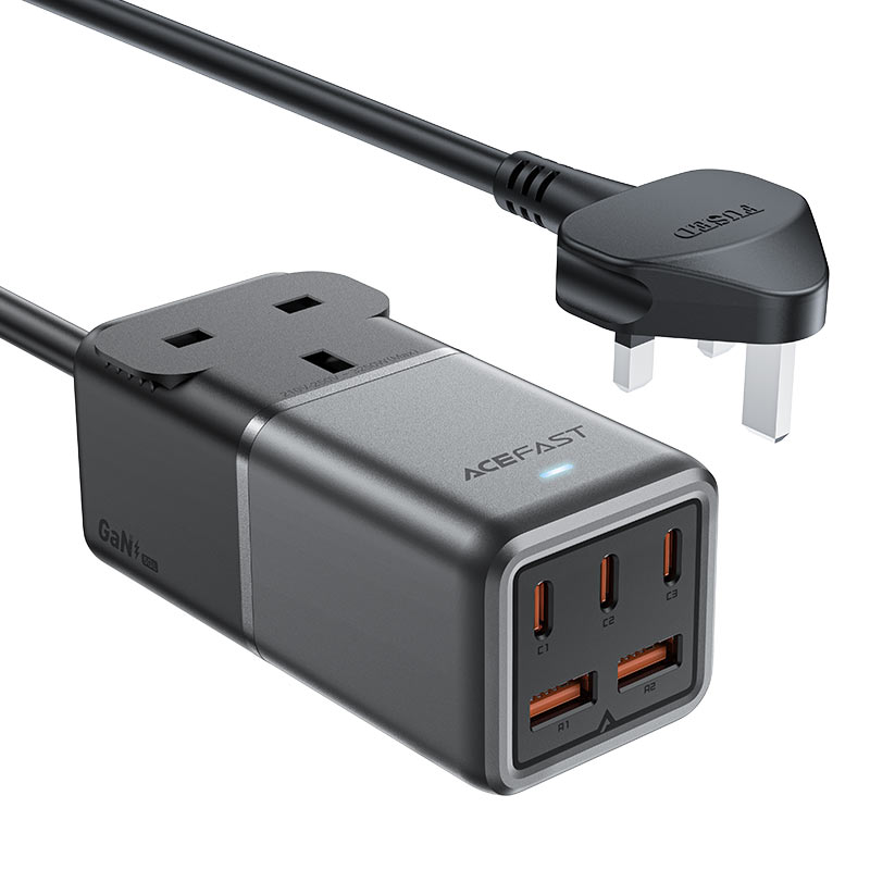 Acefast  Fast Charge Power Strip Z3 PD75W GaN (3xUSB-C+2xUSB-A) UK