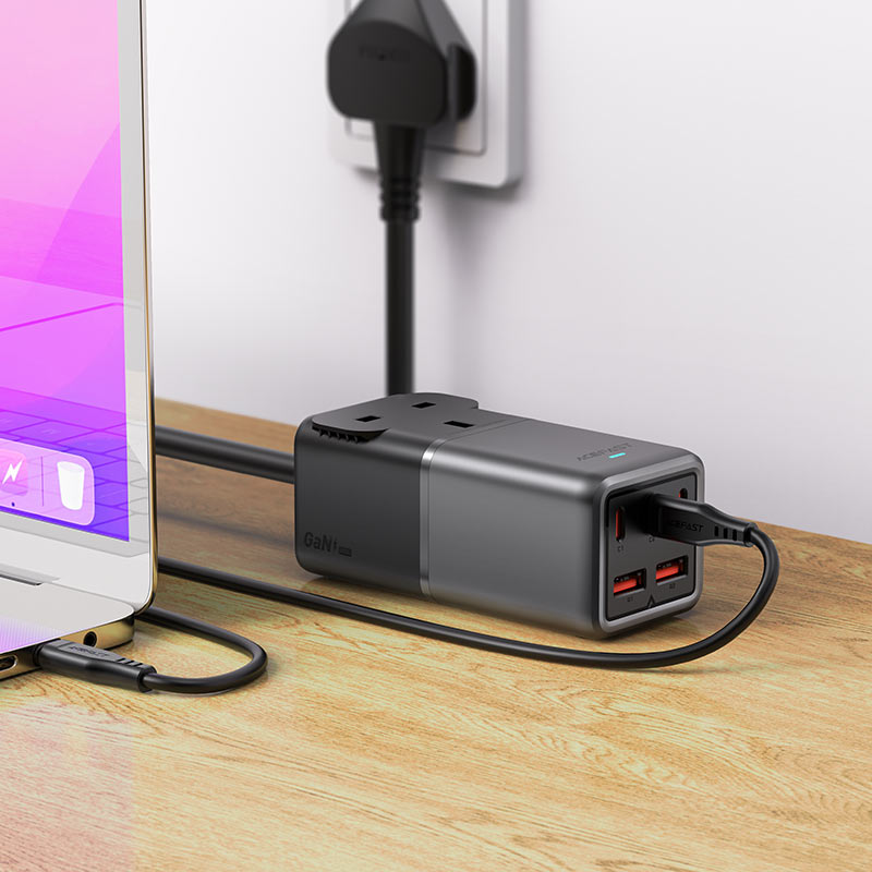 Acefast  Fast Charge Power Strip Z3 PD75W GaN (3xUSB-C+2xUSB-A) UK