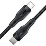 AceFast | 15885 | C8-03 | Usb C To Usb C Charging Data Cable | Black