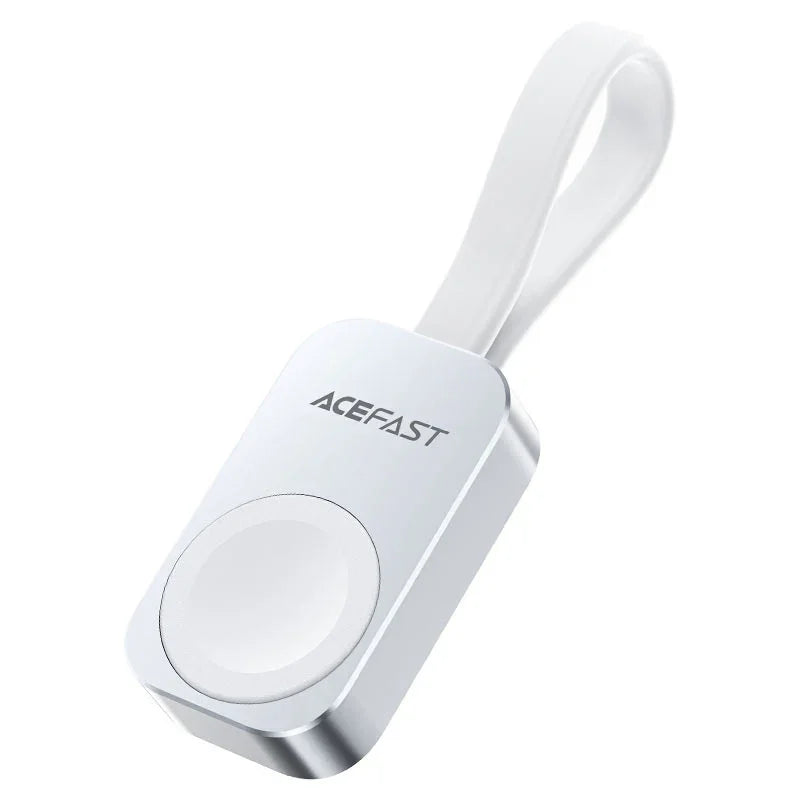 AceFast | 17947 | E21 | شاحن لاسلكي بقوة 5 واط لساعة Iwatch | فضي