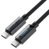 AceFast | 18476 | C19-03 | كابل شحن سريع USB C إلى USB C بقوة 60 واط | أسود