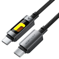 AceFast |19356 | C21-03 USB-C To USB-C 60W Fantasy Color Series Braided Charging Data Cable | Black - GulfStore.com