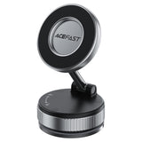 AceFast | 18569 | E28 | Manual Suction Cup Magnetic Phone Holder | Metal Gray