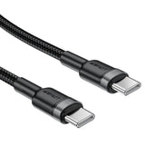 AceFast |19354 | C22-03 USB-C To USB-C Aluminum Alloy Charging Data Cable | 1.2 M | Black - GulfStore.com